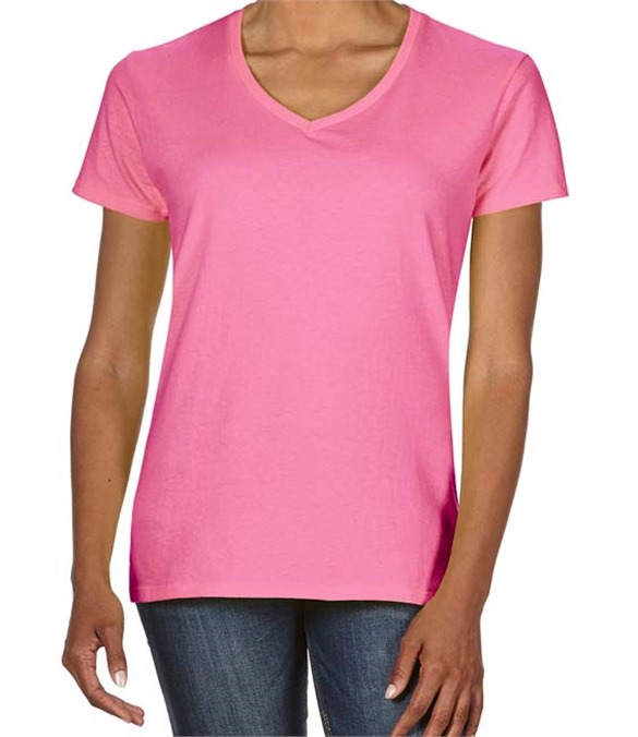Gildan Ladies Premium Cotton&#174; V Neck T-Shirt