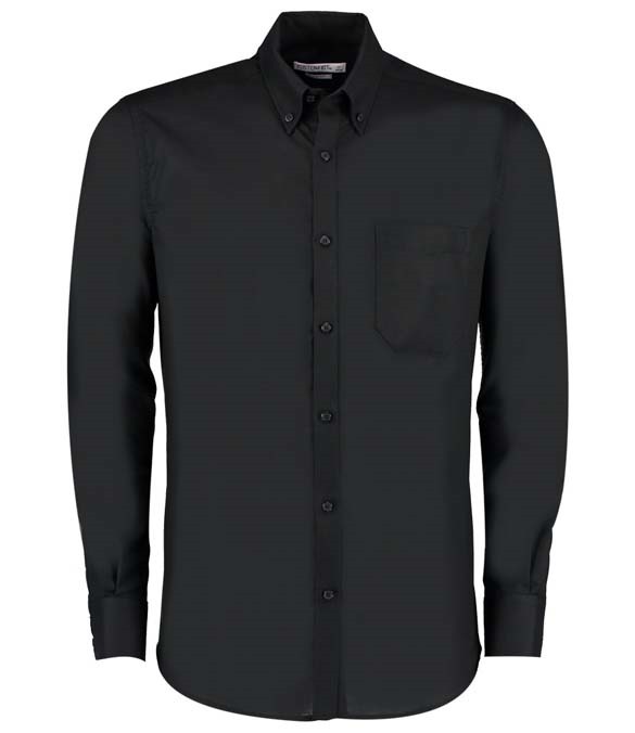 Kustom Kit Slim Fit Workwear Long Sleeved Oxford Shirt 